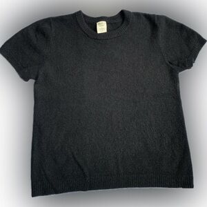 Sweater Short Sleeve, super soft black wool! Size XL | Old Navy